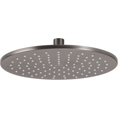 Deante  Tête de douche en laiton - 250 mm - Couleur titane - Système anti-calcaire - Design élégant
