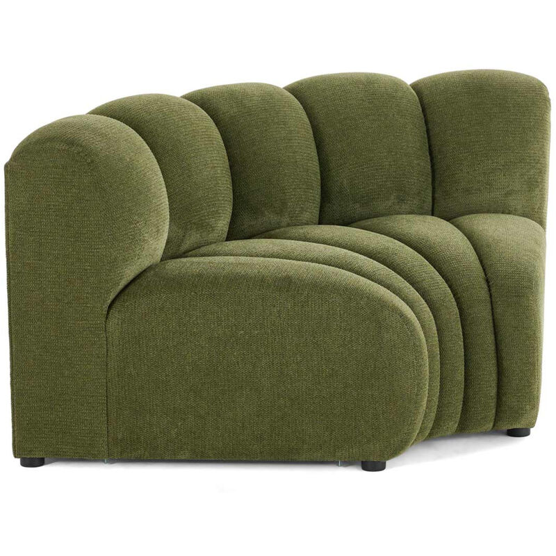 Lisa Design - Debbie - module d'angle réversible en tissu texturé - vert