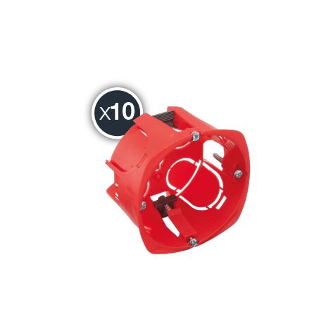 DEBFLEX - BOITE D'ENCASTREMENT CLOISON SECHE 1 POSTE Ø67/P40 X10 + SCIE CLOCHE - 718374