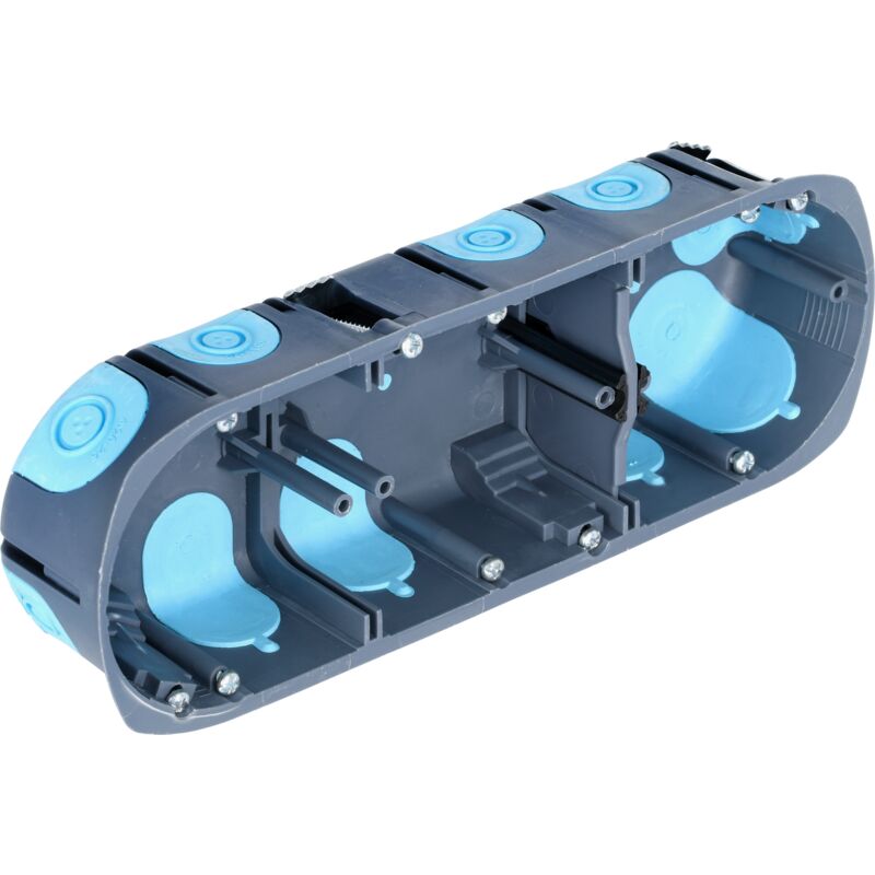 Debflex - boite d'encastrement stopair multimateriaux 3 postes h/v Ø67/P40 - 718386