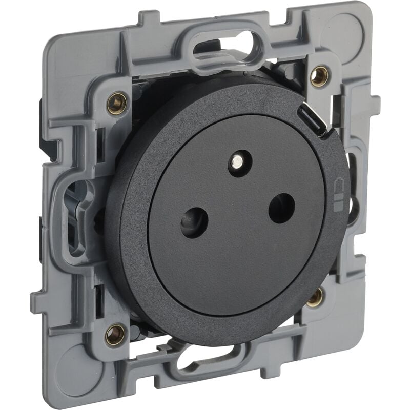 Debflex - casual evo mecanisme prise 2P+T puits afleurant avec usb c noir