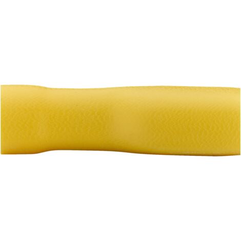 DEBFLEX - CLIPS FEMELLE ISOLE 6.3X0.8 MM JAUNE SACHET DE 10 - 711048