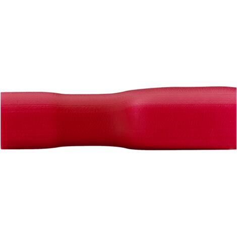 DEBFLEX - CLIPS FEMELLE ISOLE 6.3X0.8 MM ROUGE SACHET DE 10 - 711045