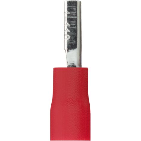 DEBFLEX - CLIPS FEMELLE PRE-ISOLE 2.8X0.8 MM ROUGE SACHET DE 10 - 711041