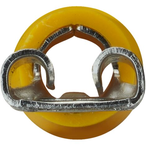 DEBFLEX - CLIPS FEMELLE PRE-ISOLE 6.3X0.8 MM JAUNE SACHET DE 10 - 711044