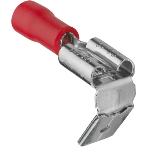 DEBFLEX - CLIPS MALE/FEMELLE PRE-ISOLE 6.3X0.8 MM ROUGE SACHET DE 10 - 711055