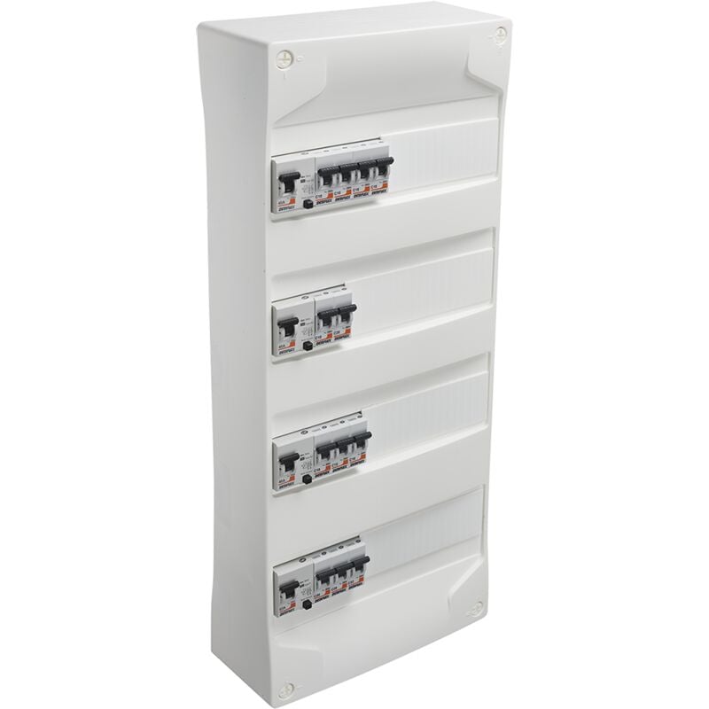 Debflex - coffret pre equipe 4 rangees- 4 inter diff (40A type a et ac, 63A type a) 12 disjoncteurs (510A, 316A, 320A, 132A) - 707952
