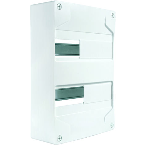 DEBFLEX - COFFRET VIDE 2 RANGEES 26MODULES 230X232X94MM - 707803 - Blanc