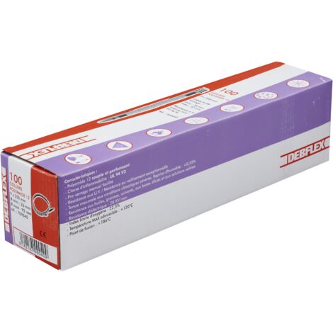DEBFLEX - COLLIER AUTOBLOCANT 9X350 MM NOIR BOITE DE 100 - 709040