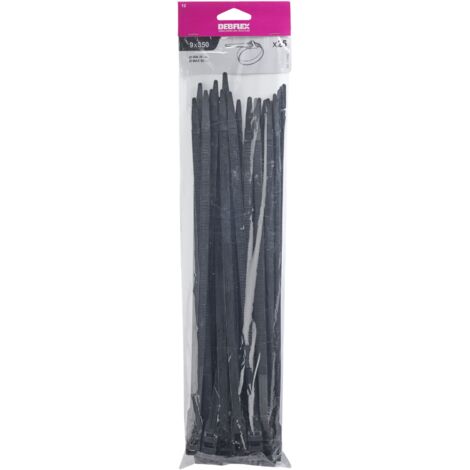 DEBFLEX - COLLIER AUTOBLOCANT 9X350 MM NOIR SACHET DE 25 - 709042