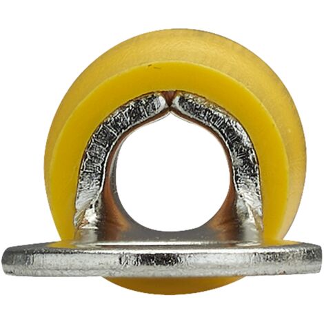DEBFLEX - COSSE A OEILLET PRE-ISOLE Ø 5 MM JAUNE SACHET DE 10 - 711023