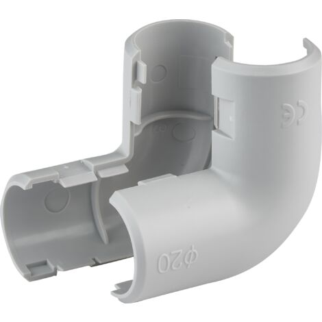 DEBFLEX - COUDE EQUERRE Ø20 MM GRIS SACHET DE 2 - 429245