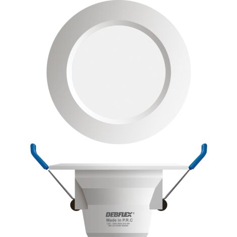DEBFLEX - DOWNLIGHT Ø75MM SMD VERRE BLANC 5W TRIMAX 400LM - 600365