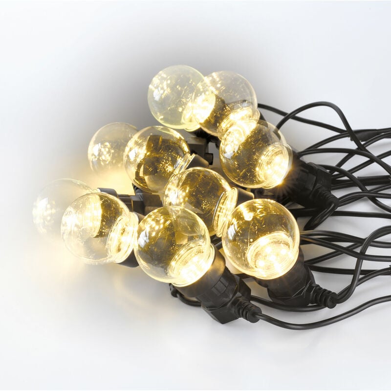 Guirlande exterieur de noel ampoules blanc chaud 5M - Debflex
