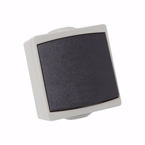 Debflex – Interrupteur va et vient étanche IP54 saillie – 10A 250V – Pour environnements humides – Fixation par vis – Norme NF EN 60669
