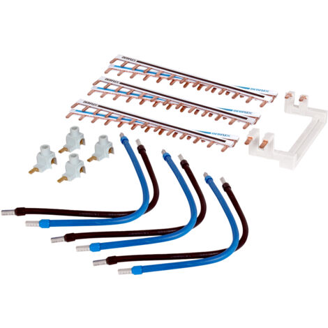 DEBFLEX - KIT CABLAGE 2 RANGEES POUR DISJONCTEUR VIS(4PEIGNES,2 BORNES,6 CABLES) - 707747