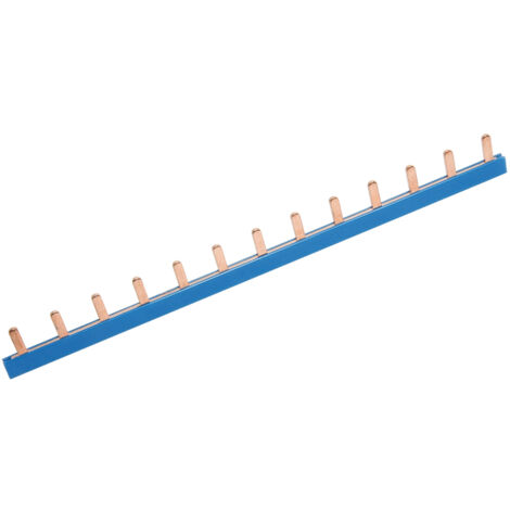 DEBFLEX - PEIGNE DE RACCORDEMENT REVERSIBLE 10MM² LONG.225MM BLEU ET NOIR - 707080