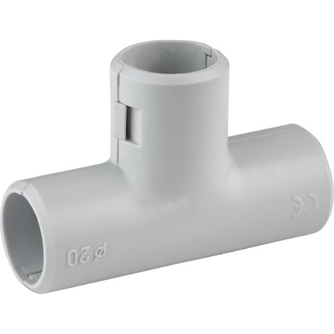 DEBFLEX - TE Ø20 MM GRIS SACHET DE 2 - 429435