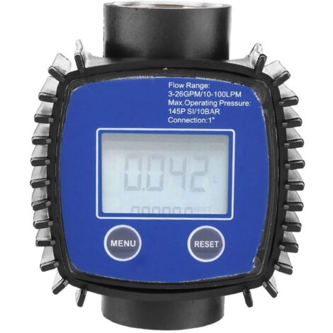 Débitmètre à affichage numérique, compteur diesel pratique, professionnel, durable et polyvalent pour essence, urée, liquide chimique, eau, huile