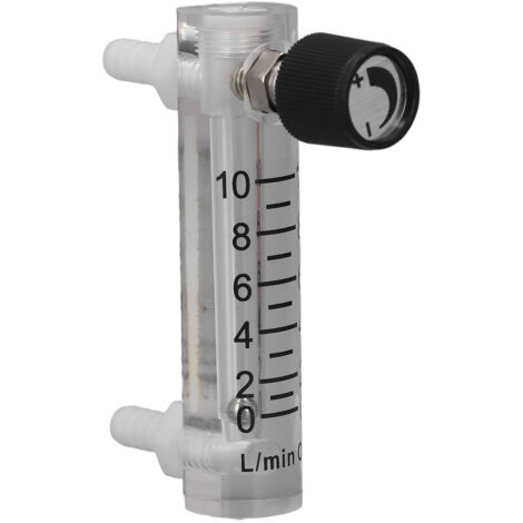 Débitmètre à gaz en acrylique 0‑10LPM pour mesure et contrôle de débit