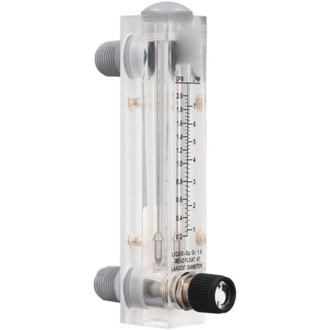 Débitmètre à Panneau Acrylique 0.2‑2GPM pour Mesure et Contrôle de Liquide