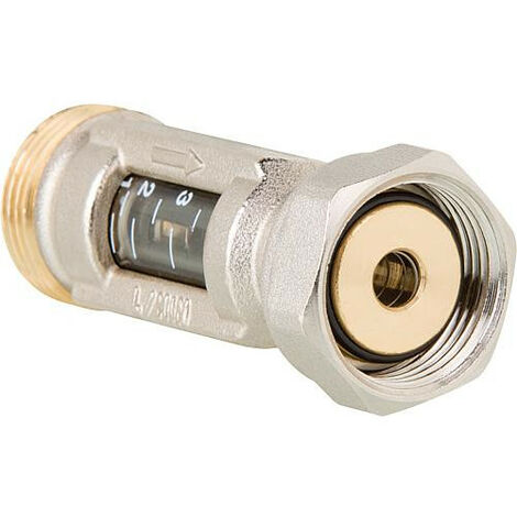 Débitmètre avec échelle 1-4 l/min - lg 72 mm 3/4 raccord eurocone DN20