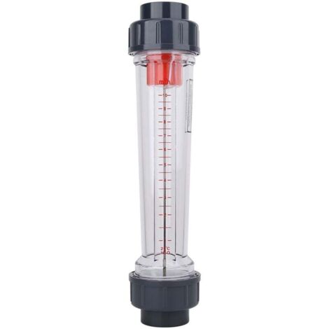 Débitmètre de Liquide, LZS-40 (D) Type de tube en plastique, Débitmètre Eau de liquide Débitmètre de débit d'eau de haute précision Plage de mesure : 1-10 m³/H, Adapté à la Mesure de Divers Liquides