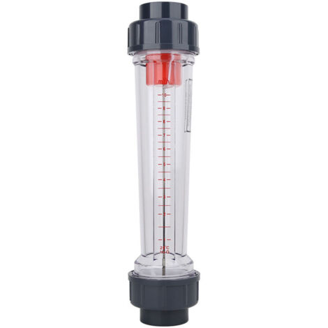 Débitmètre de Liquide, LZS-40 (D) Type de tube en plastique, Débitmètre Eau de liquide Débitmètre de débit d'eau de haute précision Plage de mesure : 1-10 m³/H, Adapté à la Mesure de Divers Liquides