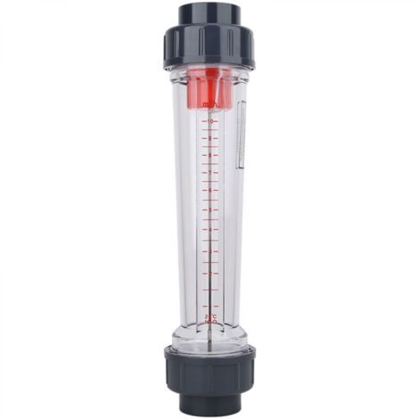 Débitmètre de Liquide, LZS-40 (D) Type de tube en plastique, Débitmètre Eau de liquide Débitmètre de débit d'eau de haute précision Plage de mesure : 1-10 m³/H, Adapté à la Mesure de Divers Liquides