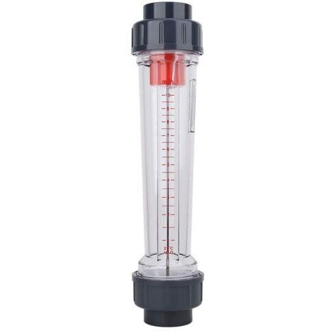 Débitmètre liquide en plastique, Débitmètre de piscine 50 mm plastique 1-10 m3/h Haute Précision Débit Instantané Bouche Plate 50mm Pour LZS-40 (D) Rotamètre Liquide
