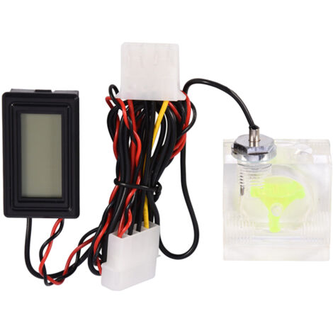 Débitmètre Numérique 3 Voies PC avec Thermomètre pour Kit de Refroidissement à Eau