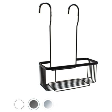 DEBLANCH estante de ducha colgante, negro