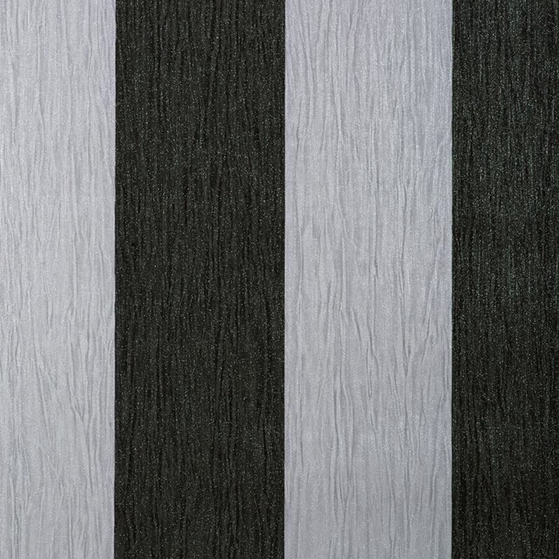 Crystal Stripe Wallpaper Black Silver Glitter Sparkle Striped Textured Vinyl