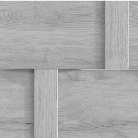 main image of "Debona Harrow 3D Effect Wood Panel Effect Wallpaper Grey"