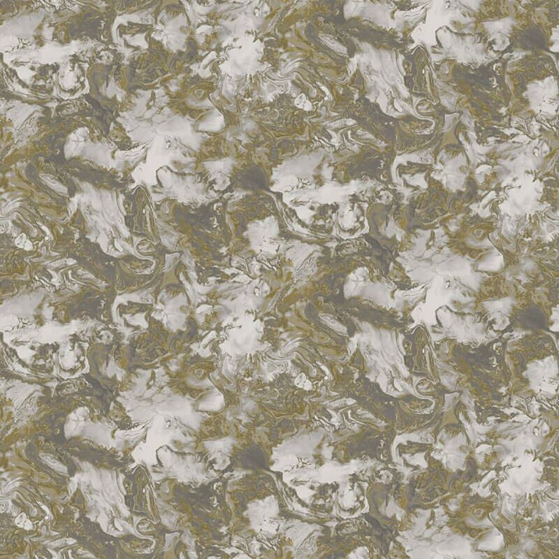 Liquid Marble Swirl Effect Wallpaper Stone 3D Grey White Gold Metallic Glitter