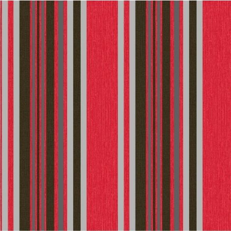 Debona Marrakesh Redblack Stripe Wallpaper