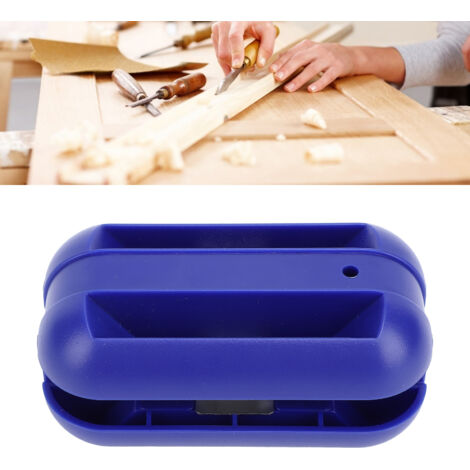 Débord de bordure pneumatique avec lames carbone pour bois, modèle quad-action bleu ABS 100mm