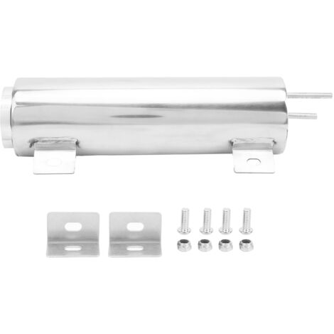 Débordement de réservoir de radiateur en acier inoxydable poli avec supports, boulons, écrous, fournitures industrielles 3x10