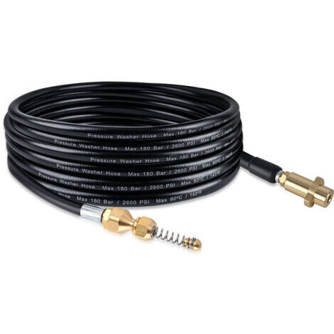 Débouche Canalisation 15M - Nettoyeur de Drains et de Tubes - Accessoires pour Nettoyeur Haute Pression
