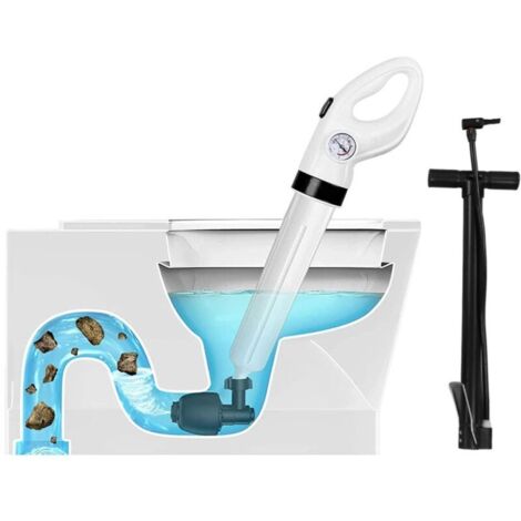 Déboucheur de canalisation haute pression – Piston de toilette avec baromètre – Matériaux ABS. PVC. acier inoxydable – Pression jusqu'à 0.6 MPa