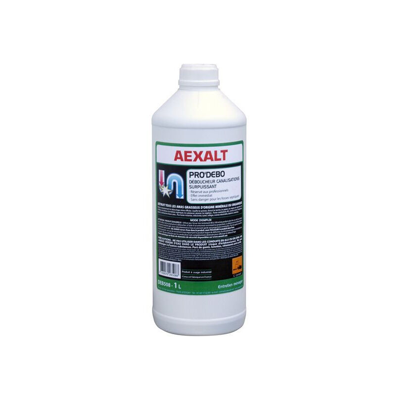Déboucheur canalisations surpuissant (1 litre) - DEB508 - Aexalt Pluho