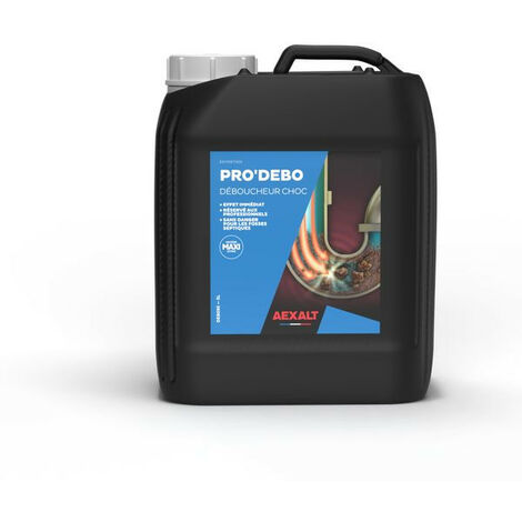 AEXALT Déboucheur De Canalisation Prodebo Surpuissant - Bidon De 5 Litres