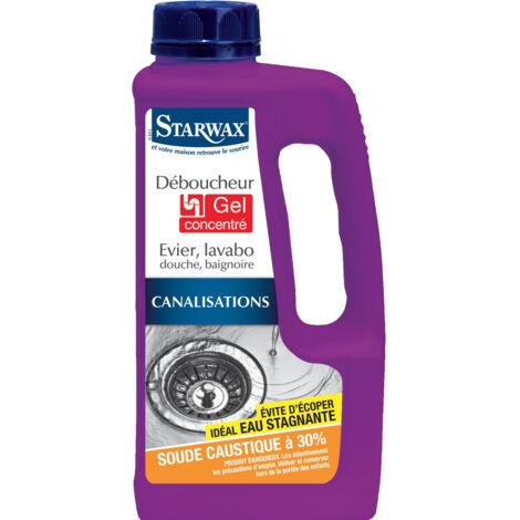 BRUNEL Déboucheur gel STARWAX pour canalisations - 1L - 5542