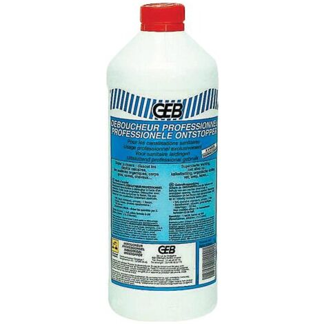 Déboucheur professionnel Geb, bidon de litre