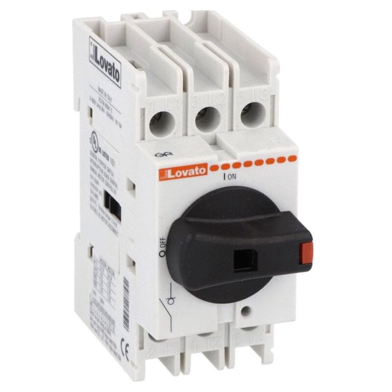 Lovato - Sectionneur tripolaire commande directe 25A GA025A