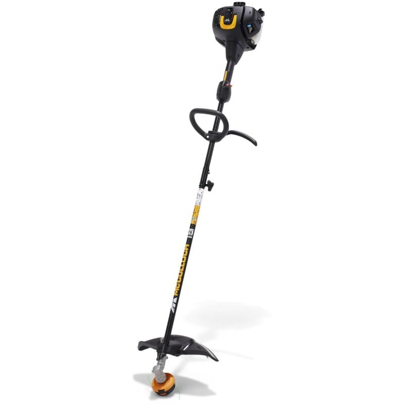 Mcculloch - Débroussailleuse thermique B26PS – Multifonctions / 26cc / 750W / Pack complet 4 systèmes de coupe / sangle / Pompe d'amorçage /