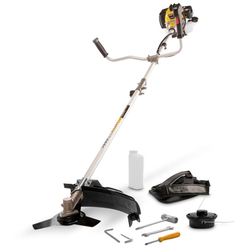 Powerplus - Débroussailleuse Thermique POWXG30410 - Coupe-Bordure et Debroussailleuse a Dos de 32,5 cc, avec Harnais d'Épaule, Réservoir de Carburant