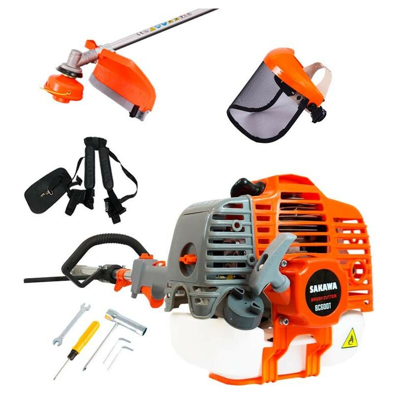 Debroussailleuse 52,7cc Poignee + Masque de protection