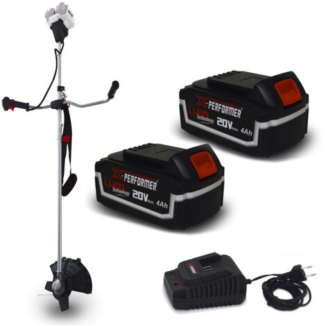 Débroussailleuse à batterie 40V ( 2 x 20V ) BRUSHLESS X-Performer XPDCB40LIBL-2B - BOBINE / LAME + 2 Batteries 4 Ah / chargeur