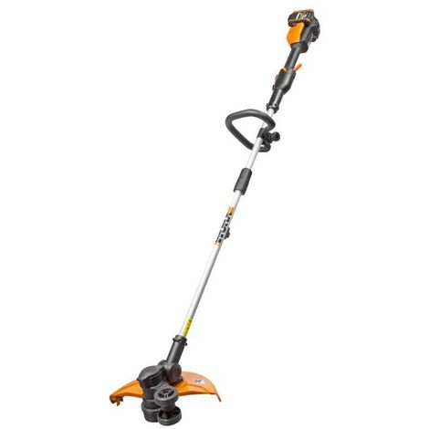 WORX Coupe-bordure à batterie sans Fil 36V (40V MAX) avec 6m Bobine Fil, 2x20V/2,0Ah, Batterie Powershare, WG184E